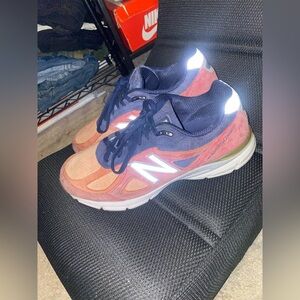 New Balance Red and Blue Athletic Shoes